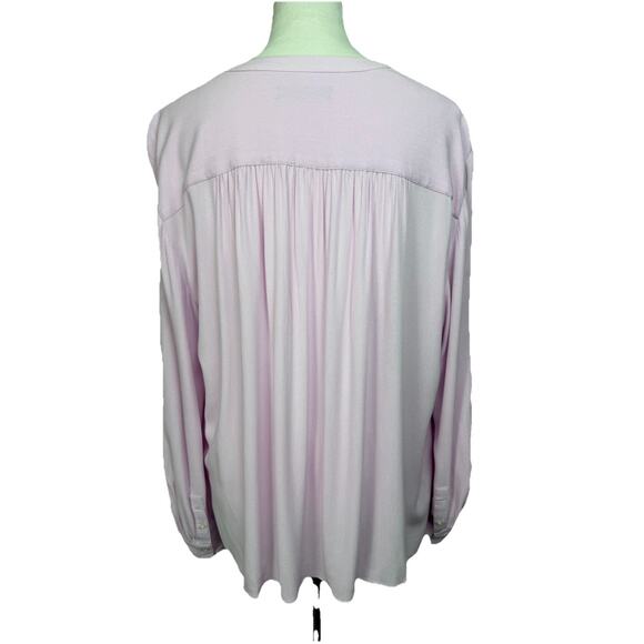 Banana Republic Women's Pink Tunic Sz XL Button Up Long Sleeve Dressy Career - Picture 4 of 11